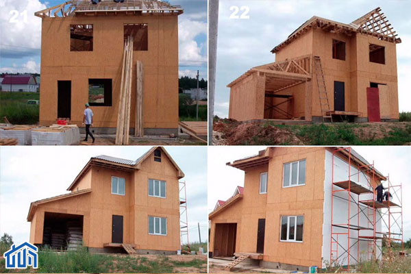 Этапы строительства каркасного дома - Каркасные дома - Статьи |